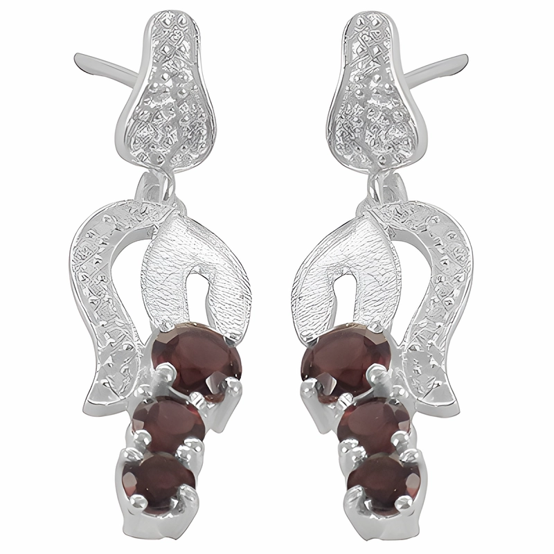 Trendy Appearance Stunning Indian Cubic Zirconia Silver Earrings - Shop Now