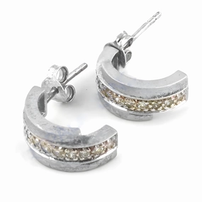 Stunning Luxury Cubic Zirconia Gemstone Silver Earrings - Shop Now Delicate Decor Grand Adornment
