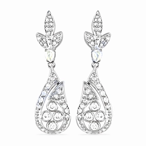 Stunning Party Wear Cubic Zirconia Gemstone Silver Earrings Pretty Selection
