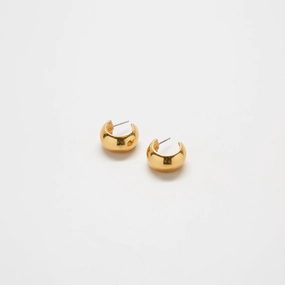 Vintage Givenchy Gold Mini Hoop Earrings Fashion Layer Ethereal Accent