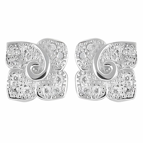Minimalist Appearance Stylish Cubic Zirconia 925 Sterling Silver Earrings - Trendy Jewelry
