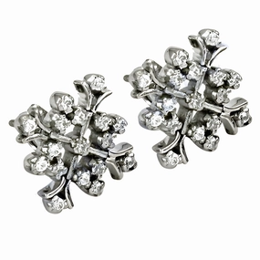 Night Jewelry Charming Cubic Zirconia Gemstone Sterling Silver Earrings - Glamorous & Classic CZ Earrings