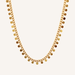 Graduation Gift Family Occasion SUNSET COIN NECKLACE