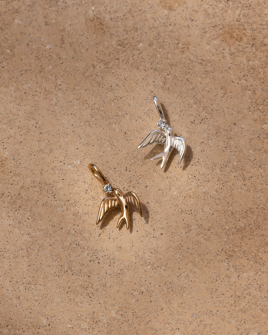 Splendid Adornment Swallow Charm