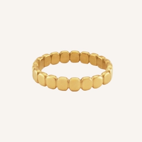 Dashing Accent Traditional Creation MOROCCO FLAT BEADED RING