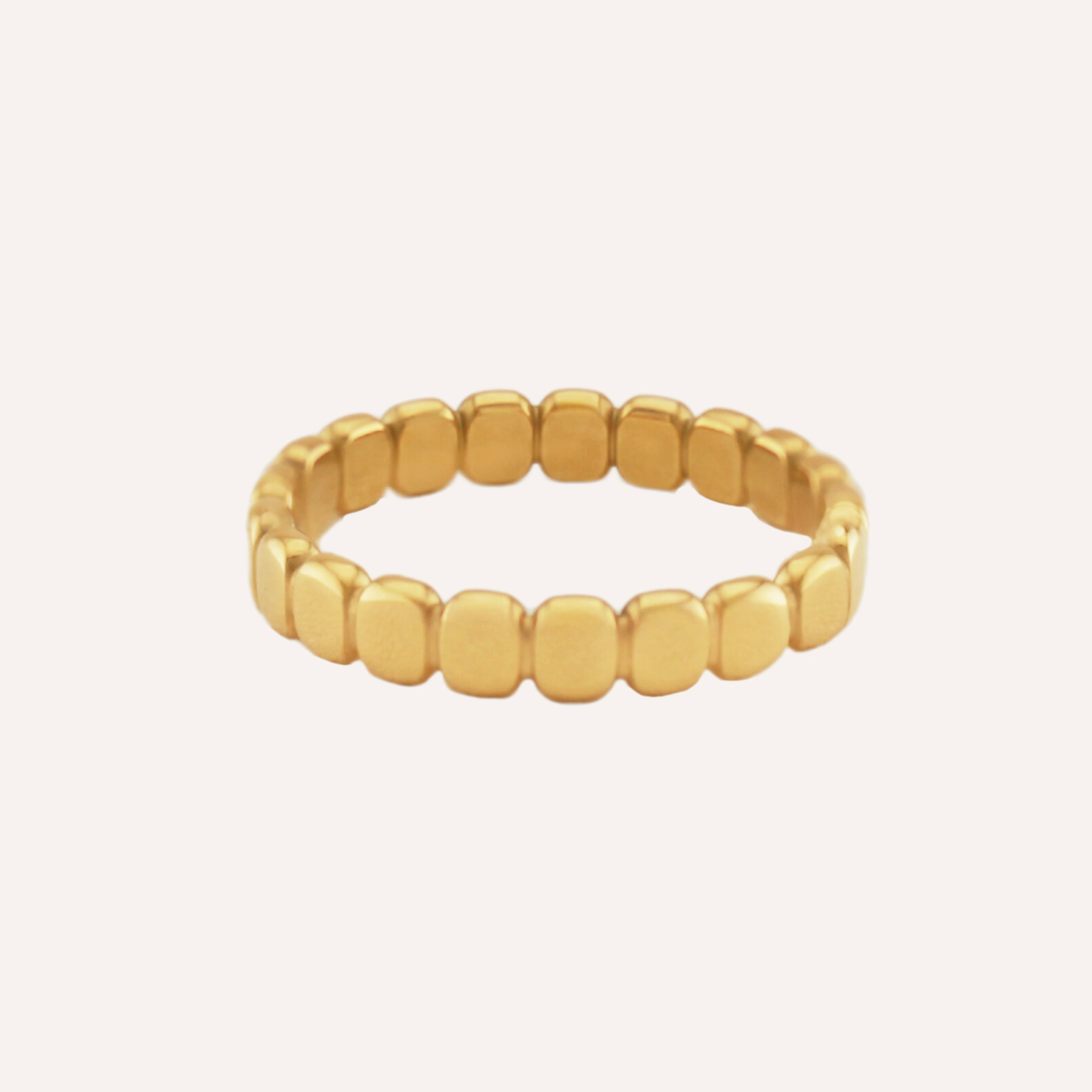 Dashing Accent Traditional Creation MOROCCO FLAT BEADED RING