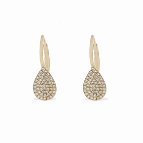 Luminous Look Distinctive pieces Teardrop Diamond Earrings
