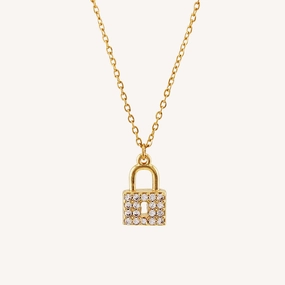 Classic Piece THE PROMISE LOCK CHARM NECKLACE