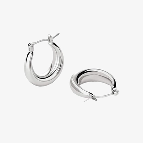 Thick Hoop Earrings For Women Sparkling Shine