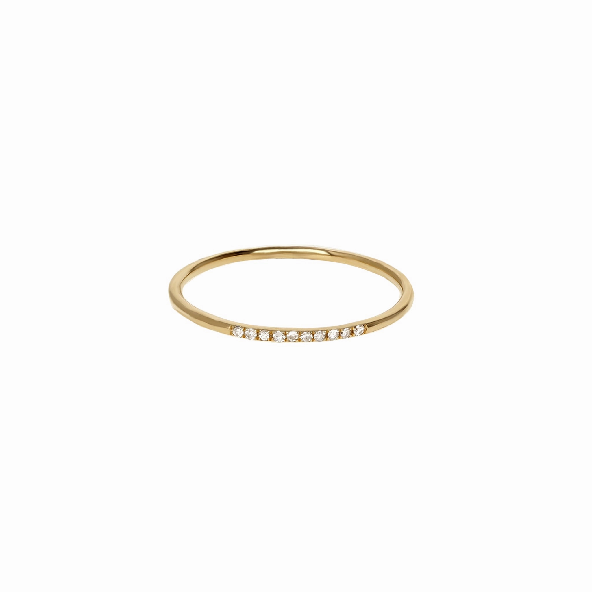 Thin Diamond & Gold Ring Dynamic Highlight