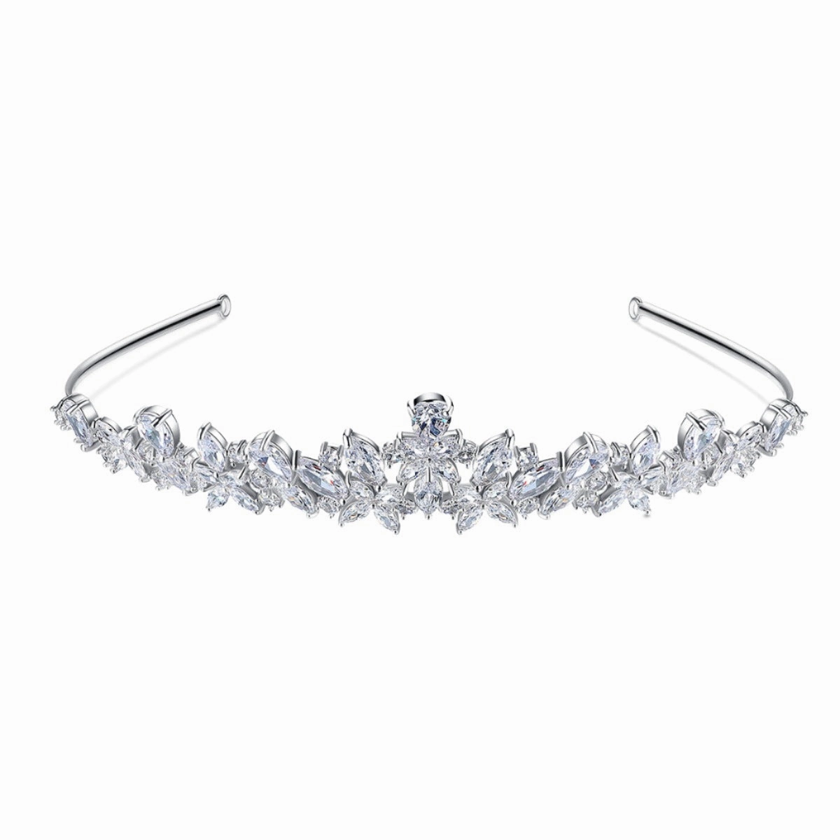 Tiara Crown Headband | CZ Shiny Edge Vivid Touch