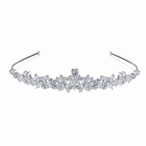Tiara Crown Headband | CZ Shiny Edge Vivid Touch