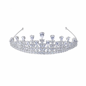 Tiara Crown Headband | CZ Graceful Shine