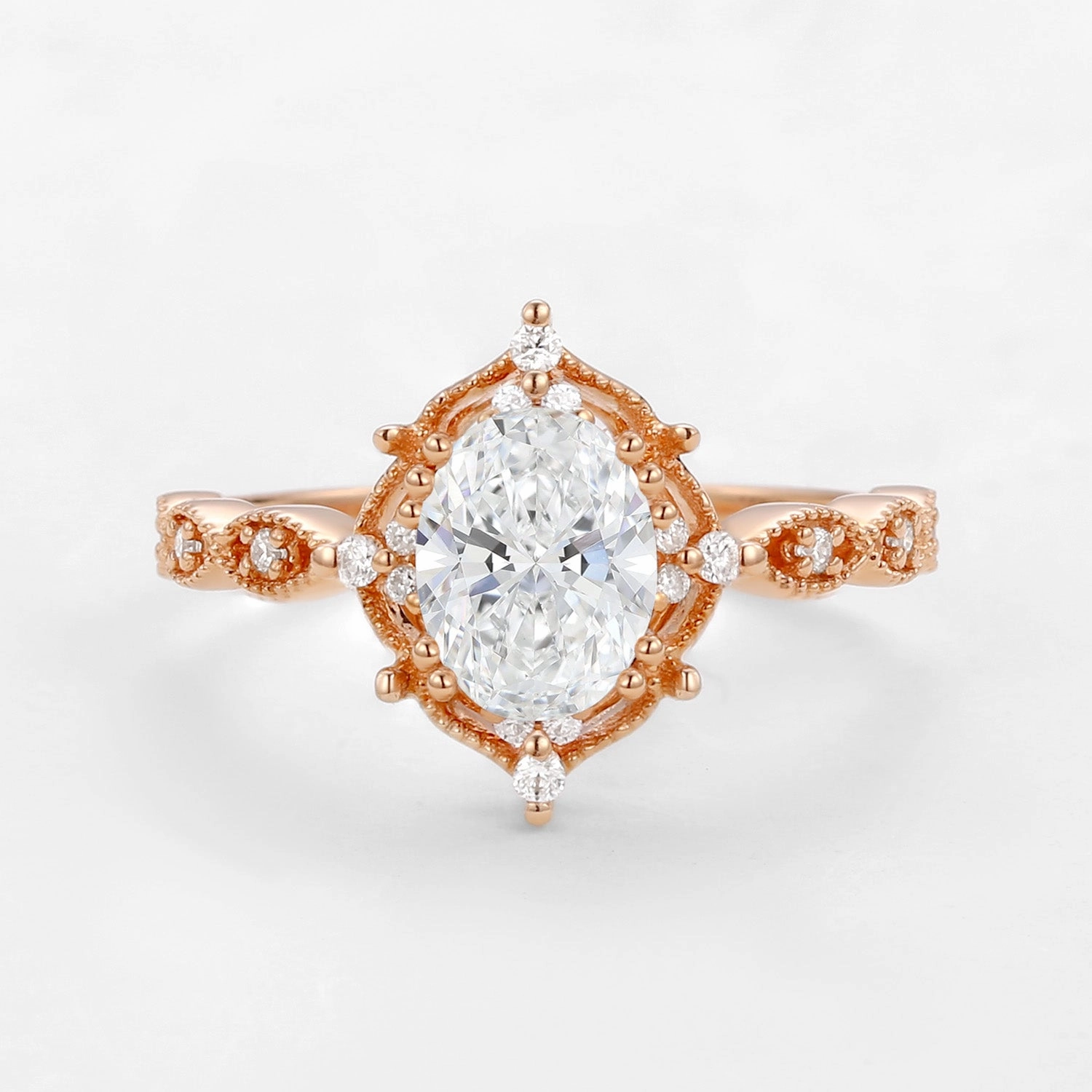 1.0ct Signature Vintage Lab Grown Diamond Ring - Charlotte Dazzling Shine