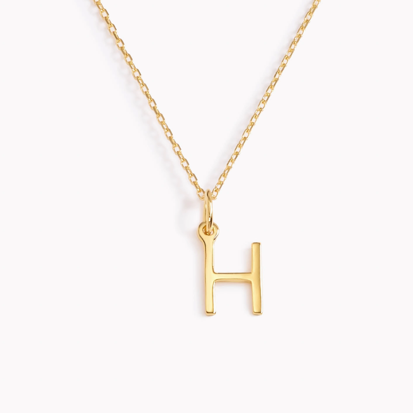 H Necklace / Gold Initial Necklace Chic Style Stylish Item