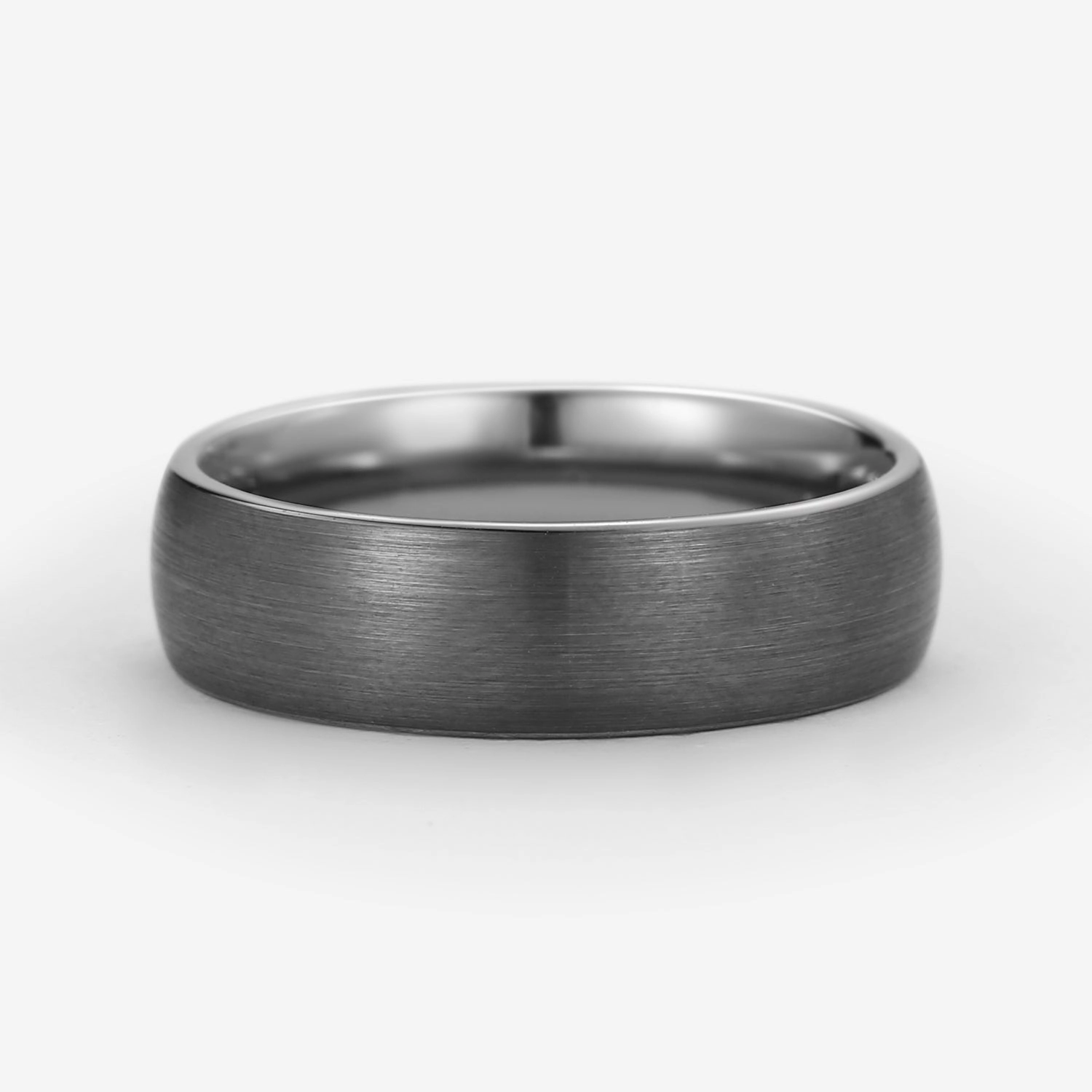 Brushing Black Gold Couple Men's Wedding Band Iconic Feel Luxury Ready