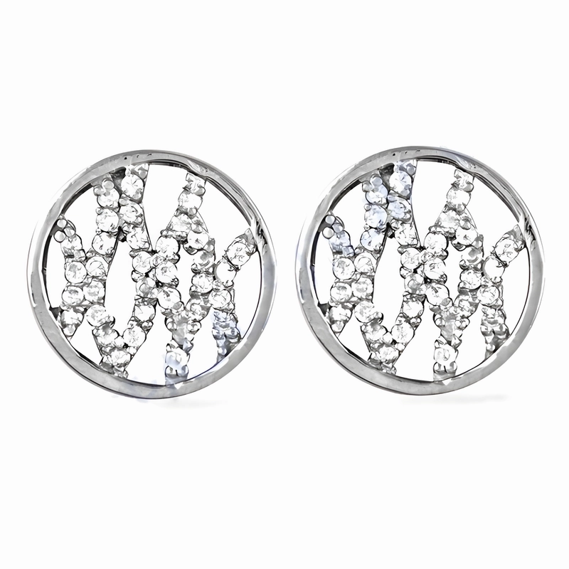 Stunning Cubic Zirconia Silver Earrings - Top Fashion Accessories Affordable Finish