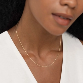 Tinsel Chain Necklace 14k Gold - Embla boho vibe Celebration Gift