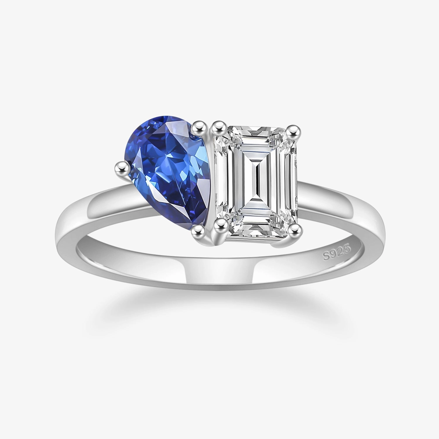 Toi et Moi Birthstone Ring Luminous Look Comfortable Fit