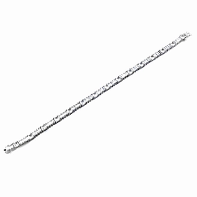 Certified High-Quality Cubic Zirconia 925 Sterling Silver Bracelet - Impressive CZ Jewelry Participatory Art