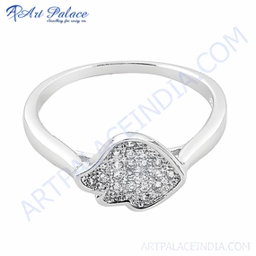 Petite Design Formal Accessory Famous CZ Silver Ring Design - Elegant & Timeless Jewelry