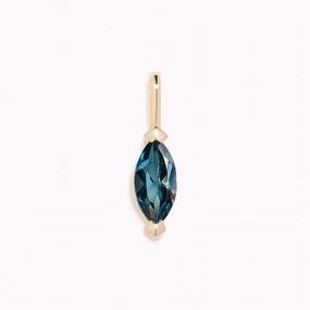 Trendsetter Pick Anniversary Look September Birthstone Pendant 14k Gold - London Blue Topaz