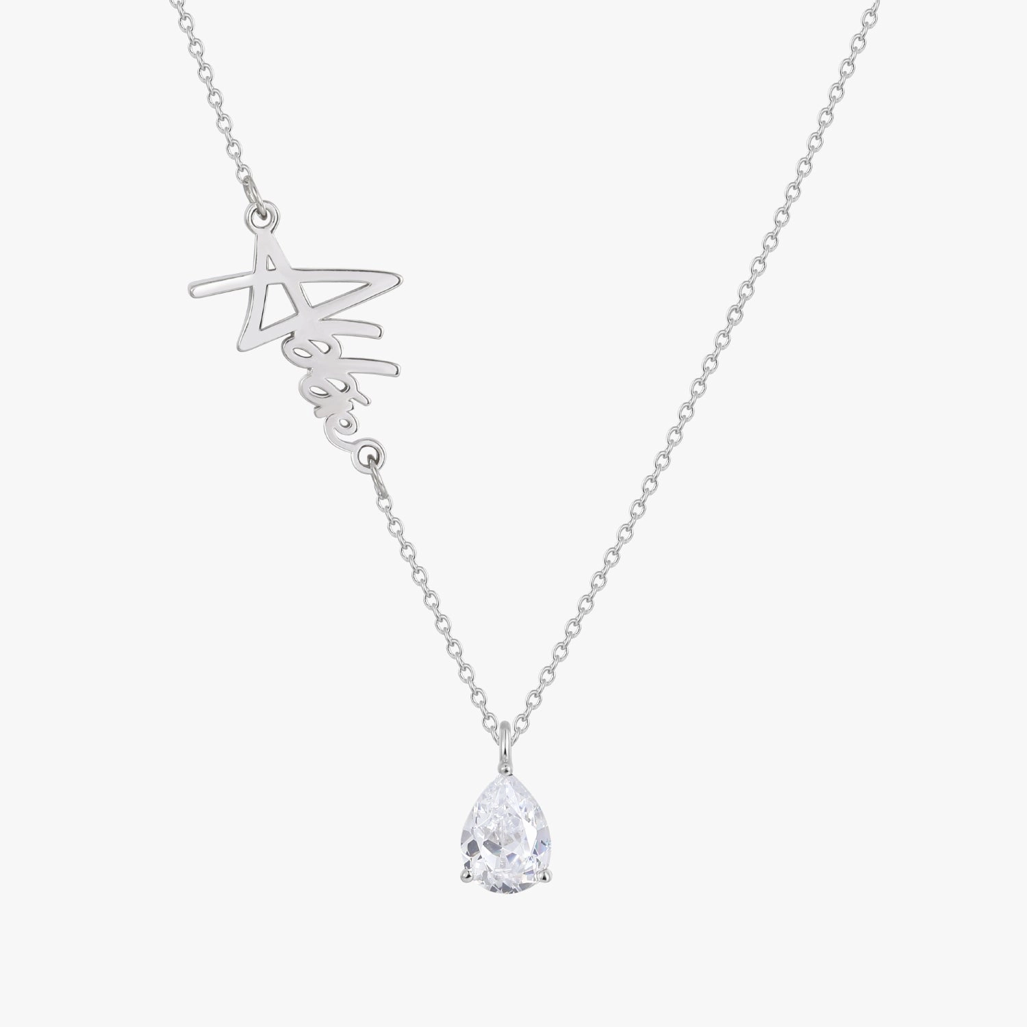 Personalized Handmade Birthstone Name Necklace Perfect Layer