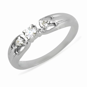 birthday party Trendy CZ Gemstone Silver Ring - Stylish & Affordable Jewelry
