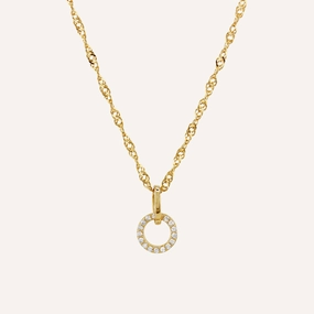 Folk Piece Fresh Detail SOHO CZ DIAMOND NECKLACE