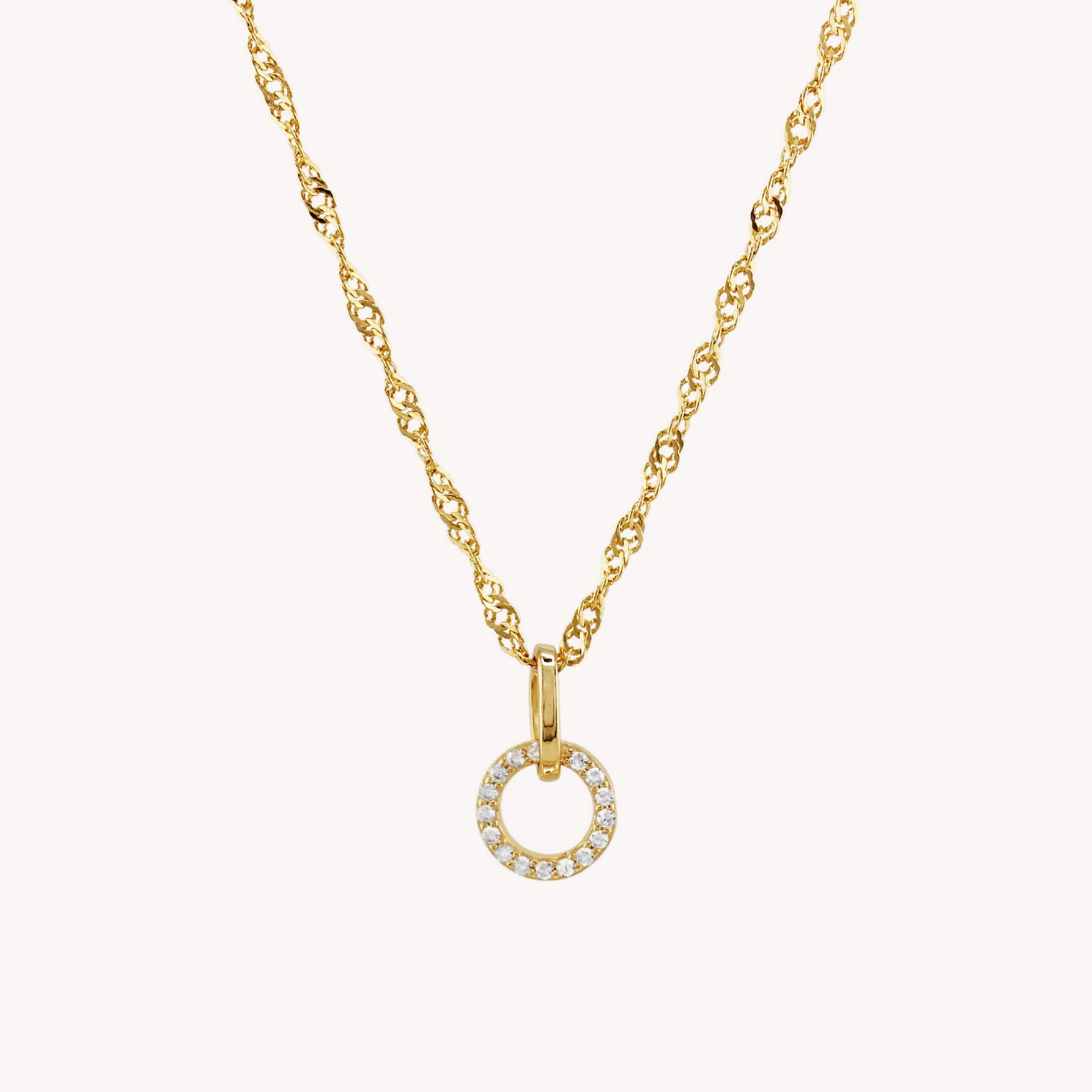 SOHO CZ DIAMOND NECKLACE Simple Accent