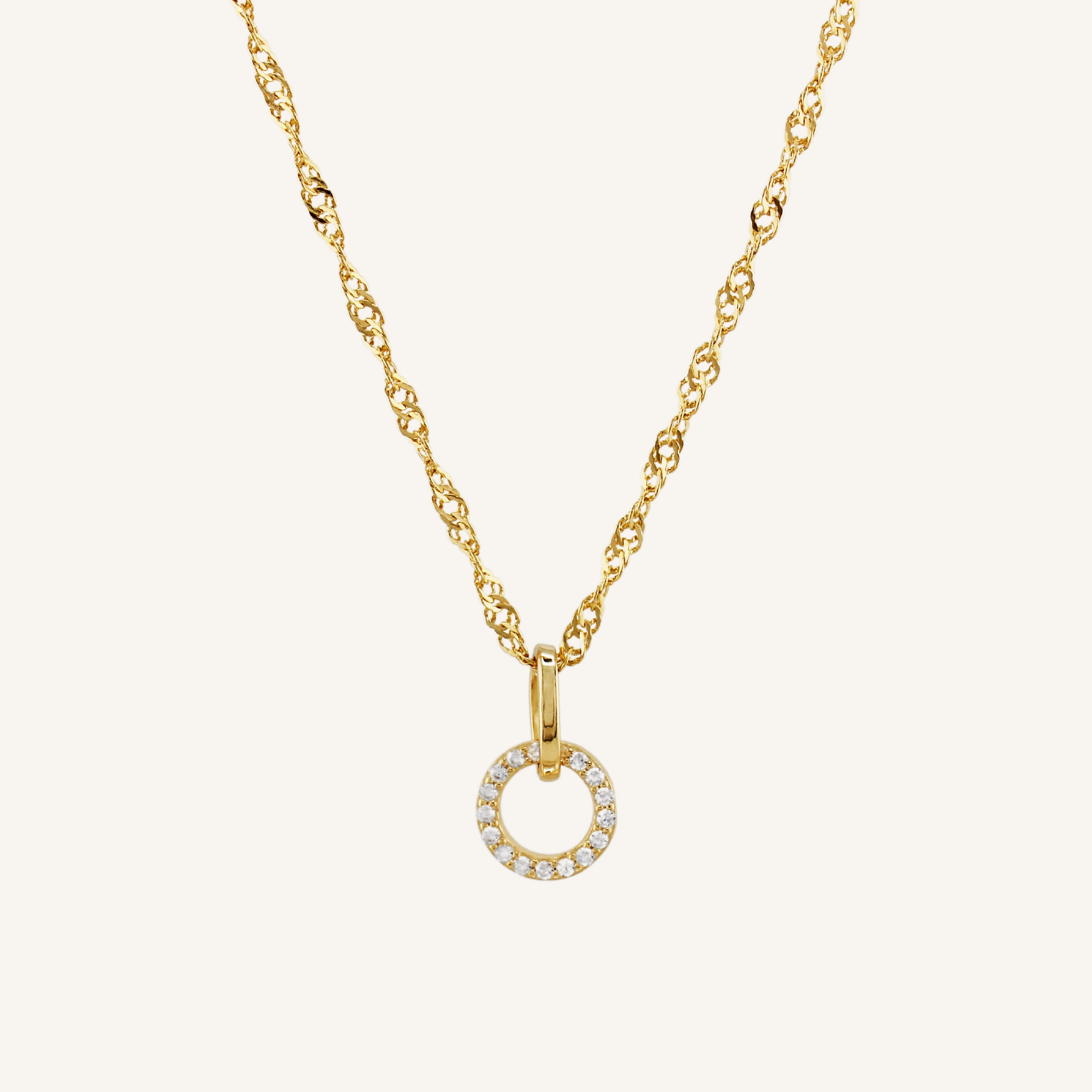 Folk Piece Fresh Detail SOHO CZ DIAMOND NECKLACE