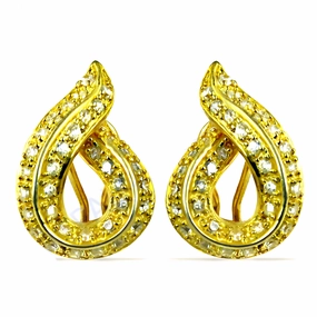 Large Accessory Stunning Aesthetic Unique Feminine Designer CZ Silver Gold Plated Earrings