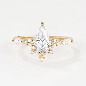 Unique Moissanite Stacking Engagement Ring Spark Moment Romantic Fashion