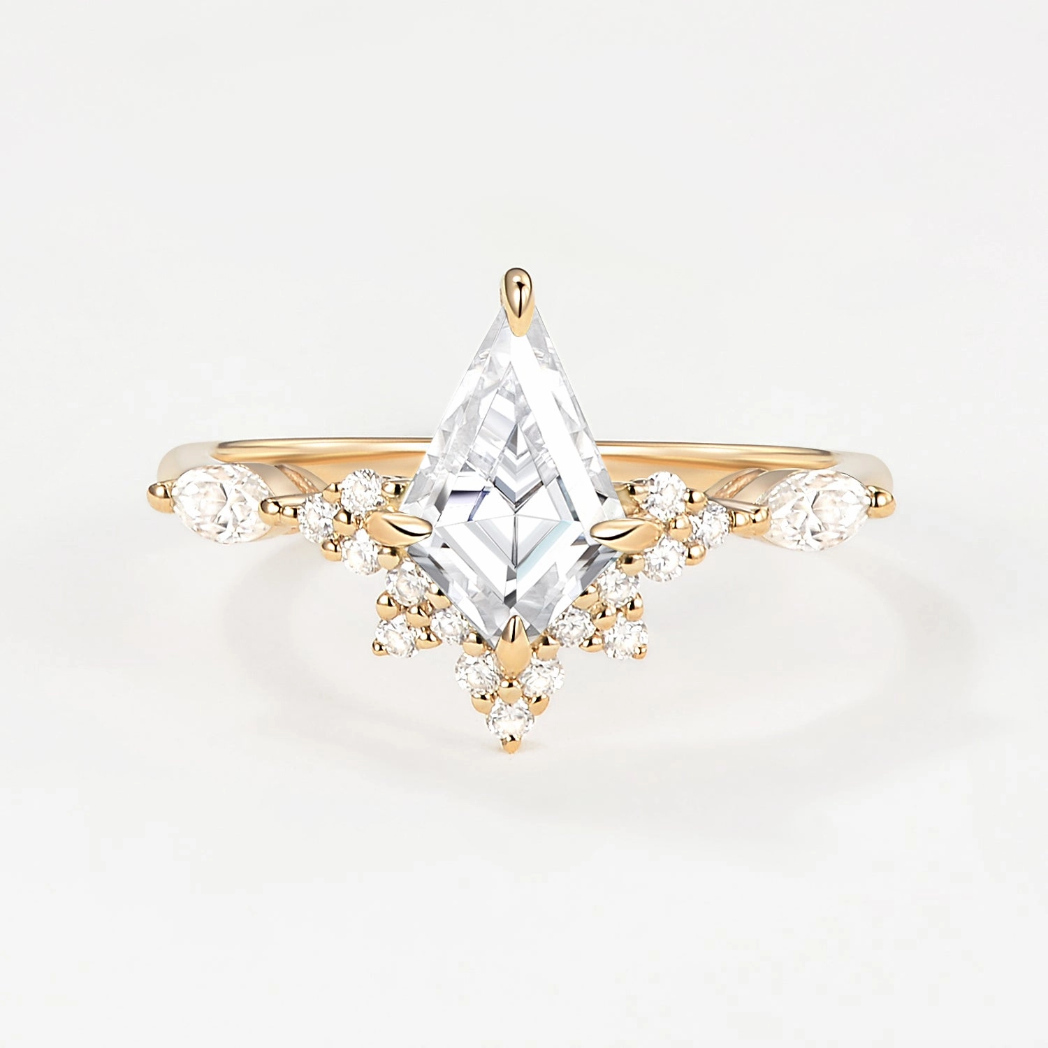 Unique Moissanite Stacking Engagement Ring Spark Moment Romantic Fashion