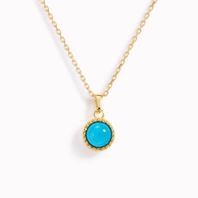 Luxury Life December Birthstone Necklace - Turquoise