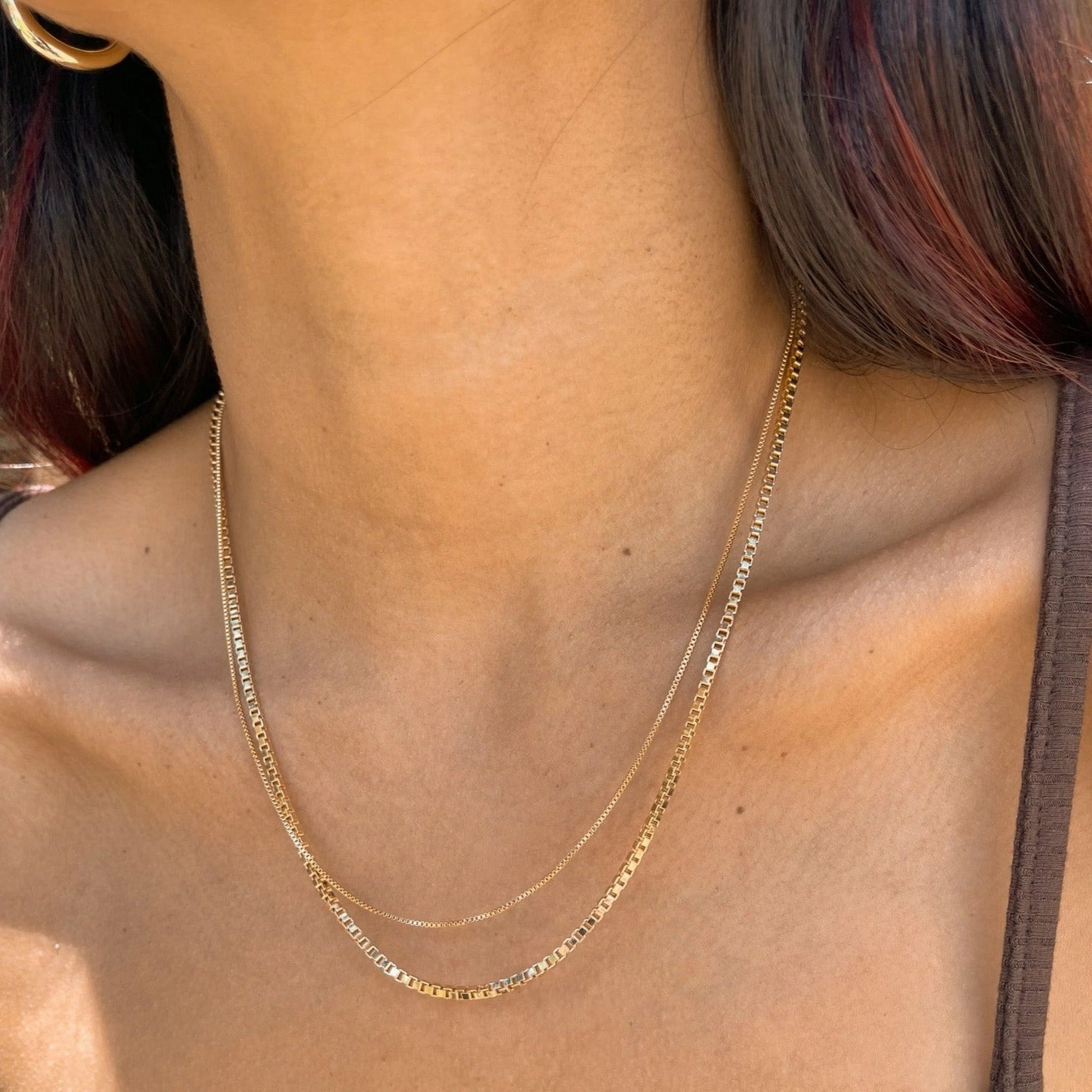 Fashion Sense WHITNEY DAINTY BOX NECKLACE