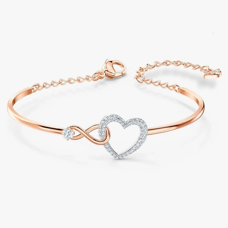 Trend Focused Women's Infinite Heart Bracelet