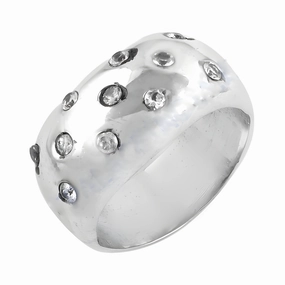 Fantastic Symbol Durable Gift Stylish Cubic Zirconia Gemstone Silver Ring - Latest Fashion Trends