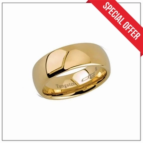 Exquisite Jewelry Tungsten Dome Band