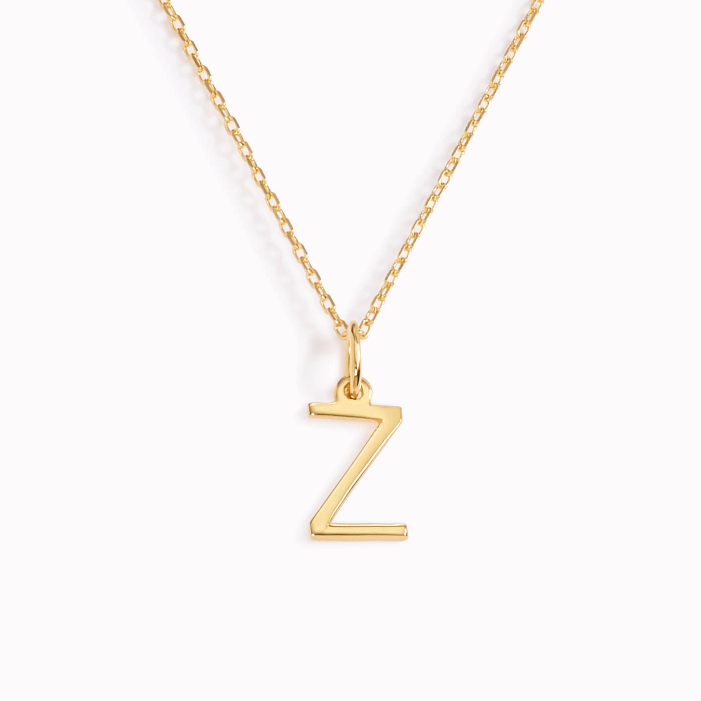 Professional Style Influencer Jewelry Z Necklace / Gold Initial Necklace